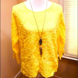 Soft Boho Style Bright Sunny 😎 Embroidered Top 🌞